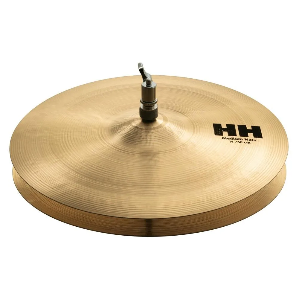Sabian HH11402 HH Series Medium Hi-Hats Natural Finish B20 Bronze Cymbal 14in - Image 2