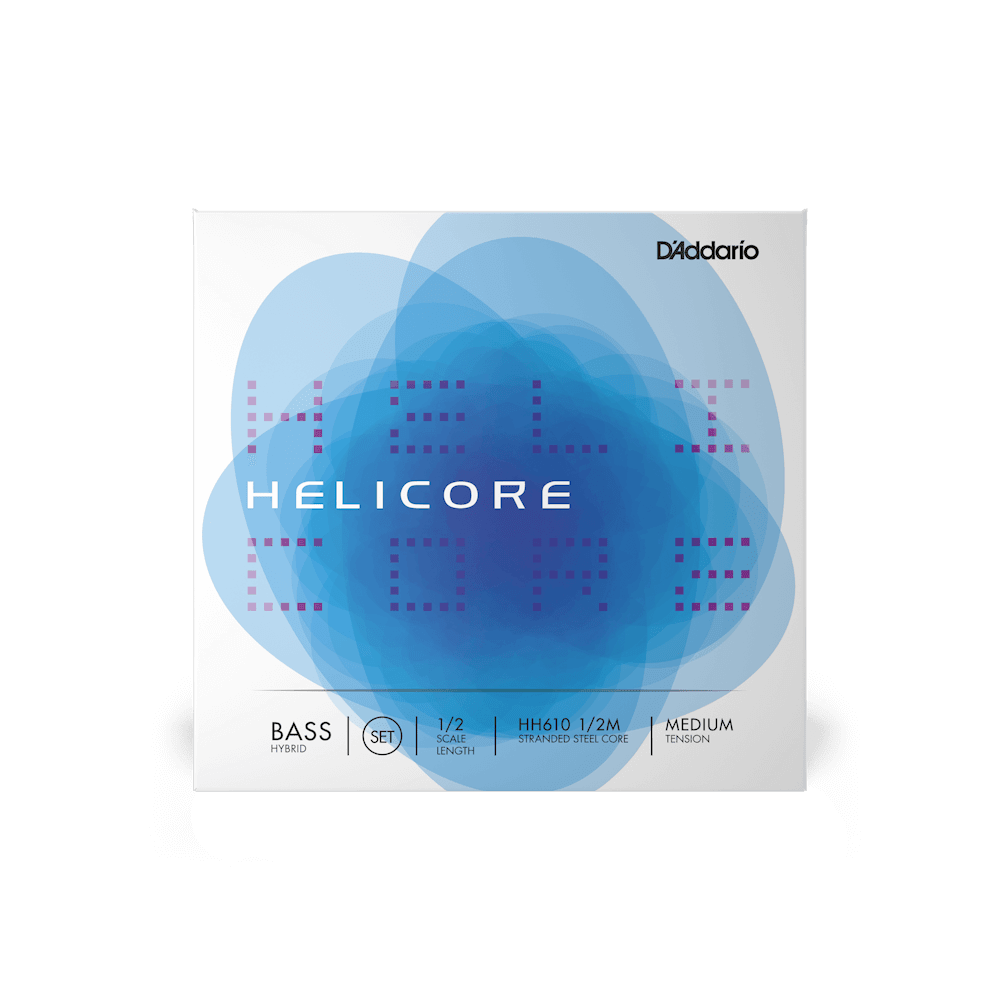 D'Addario Helicore Hybrid Bass Single A String, 1/2 Scale, Medium Tension - Image 2