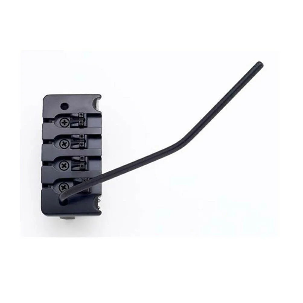 Hipshot 4-String Bass Tremolo Bridge, .708" 18mm Spacing - Black - Image 2