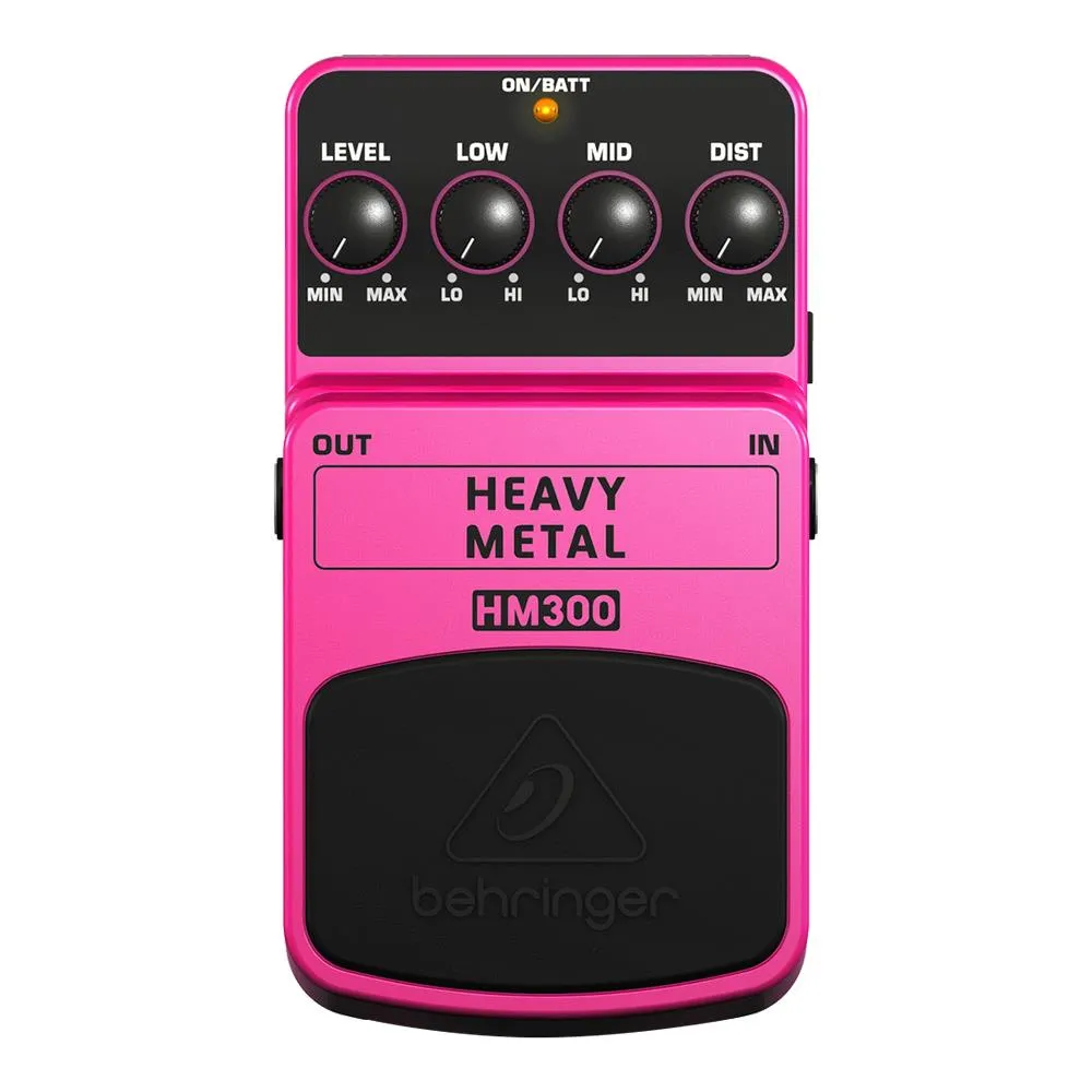 The Behringer HM300 Ultra-High Gain Heavy Metal Distorion Effects Pedal - Image 2