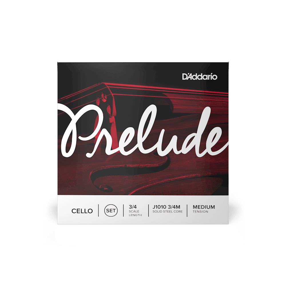 D'Addario Prelude Cello String Set, 3/4 Scale, Medium Tension - Image 2