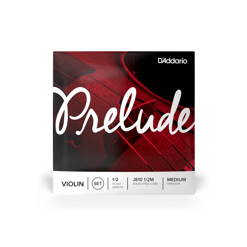 D'Addario Prelude Violin Strings Set 1/2 Scale, Medium Tension Full set - Image 2
