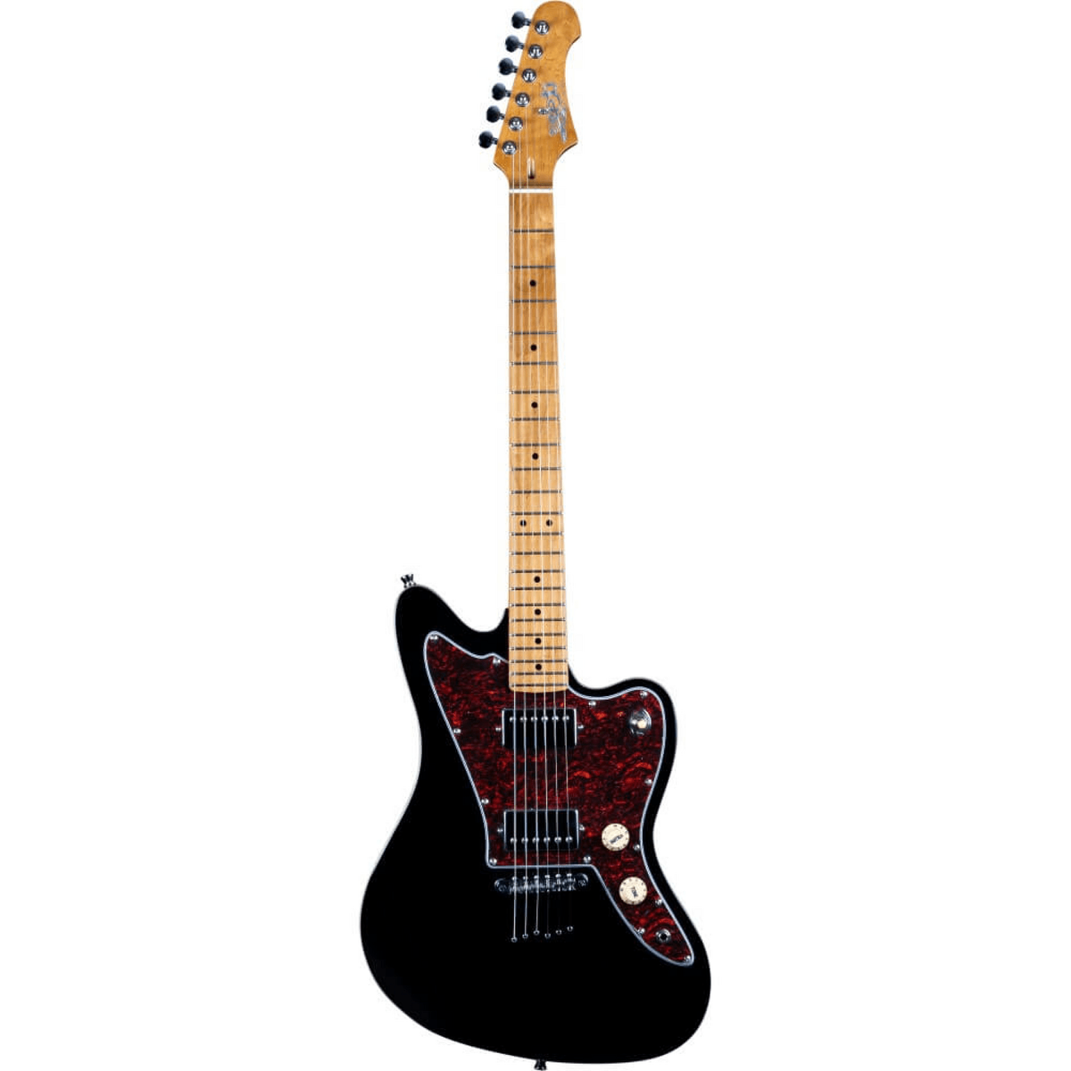 Jet JJ-350 HH Electric Guitar with Maple Fretboard – Black - Image 2