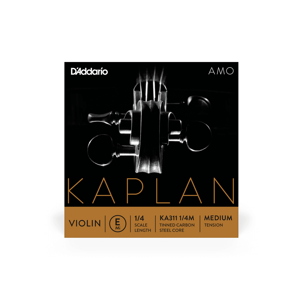D'Addario Kaplan Amo Violin E String, 1/4 Scale, Medium Tension - Image 2