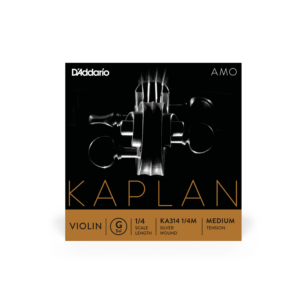 D'Addario Kaplan Amo Violin G String, 1/4 Scale, Medium Tension - Image 2