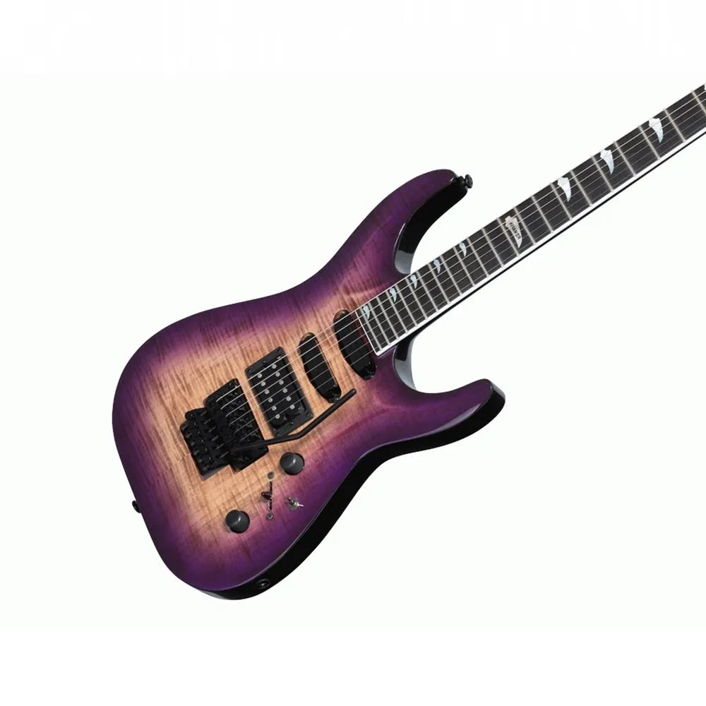 Kramer SM-1 Figured Electric Guitar - Royal Purple Perimeter - Image 2