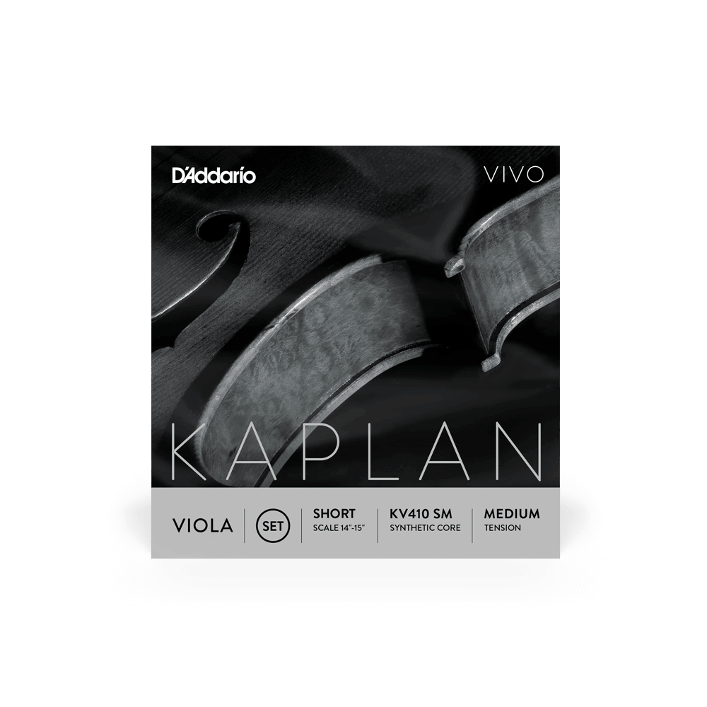 D'Addario Kaplan Vivo Viola String Set, Short Scale, Medium Tension - Image 2