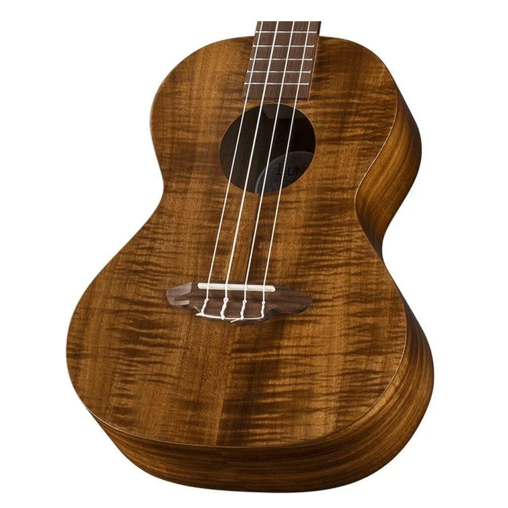 Luna Uke Flamed Acacia Tenor Ukulele with Gig Bag - Image 2
