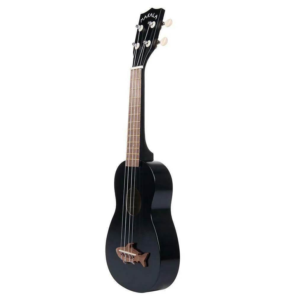 Kala Makala Shark Series Sporano Ukulele Black Tip with Bag - Image 2