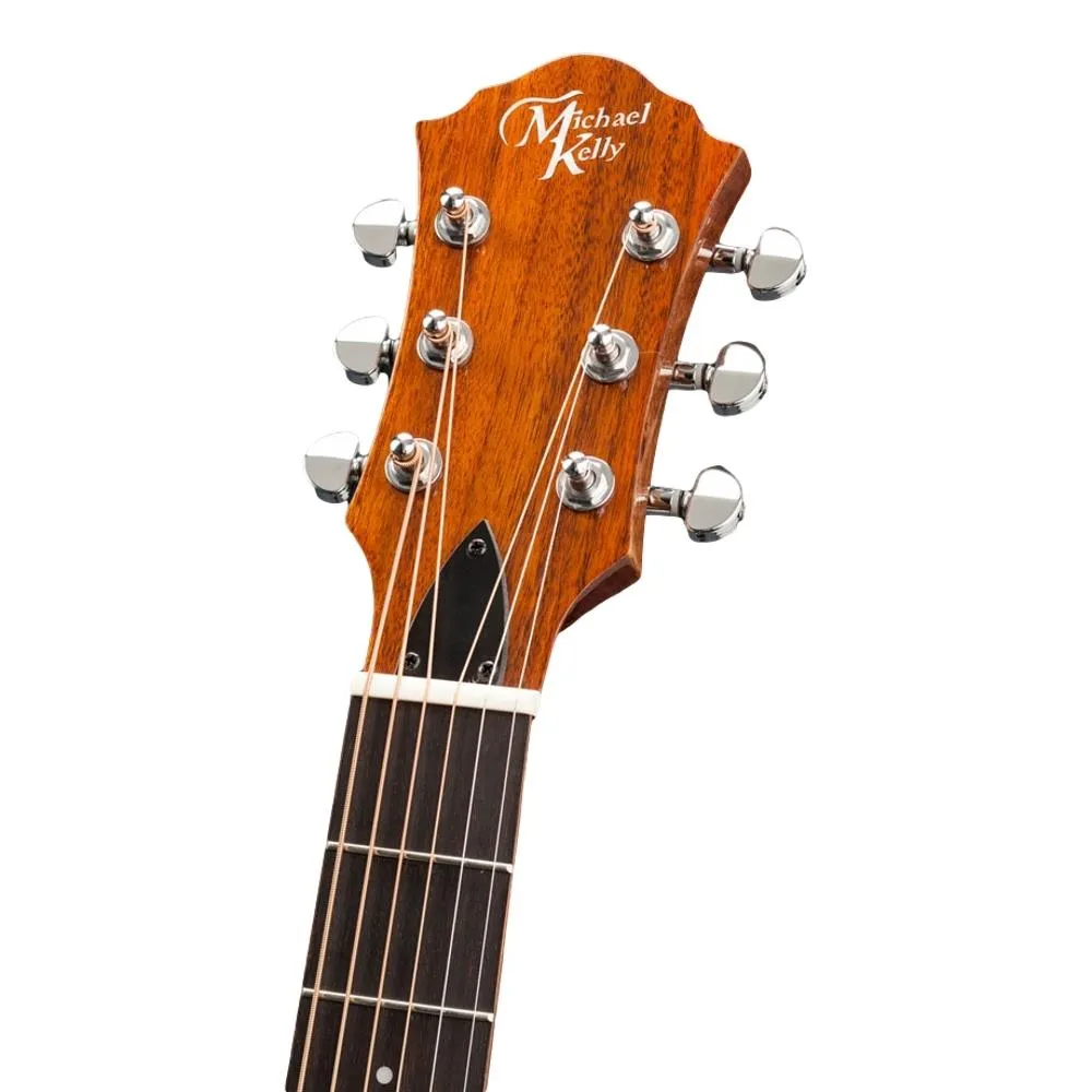 Michael Kelly Acoustic Electric Guitar Forte Koa Junior + Gig Bag - Image 2