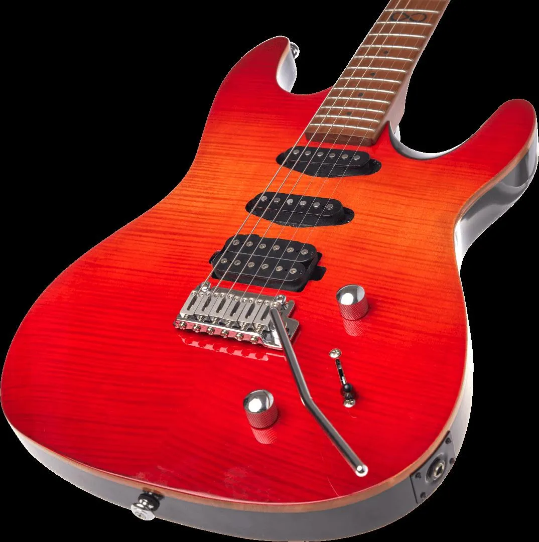 Chapman ML1-HYB-ABS Hybrid Electric Guitar - Cali Sunset Red - Image 2