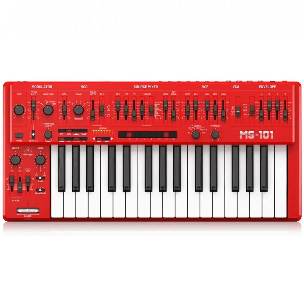 Behringer MS-1-RD Analog Synthesizer with Handgrip - Red - Image 2