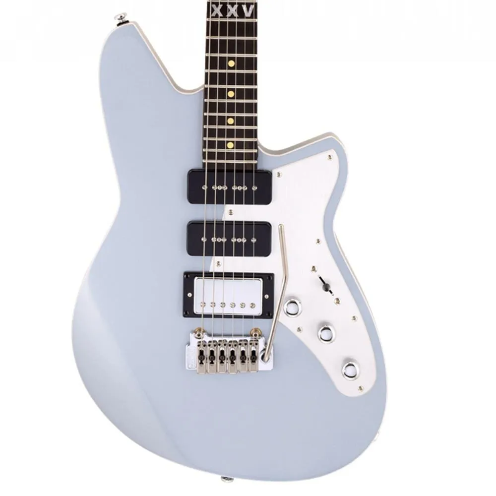 Reverend Six Gun HPP 25th Anniversary Electric Guitar - Silver Freeze - Image 2