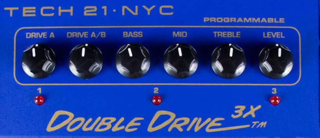 Tech 21 Double Drive 3X MOD Overdrive Guitar Effects Pedal with 3-Channel EQ - Image 2