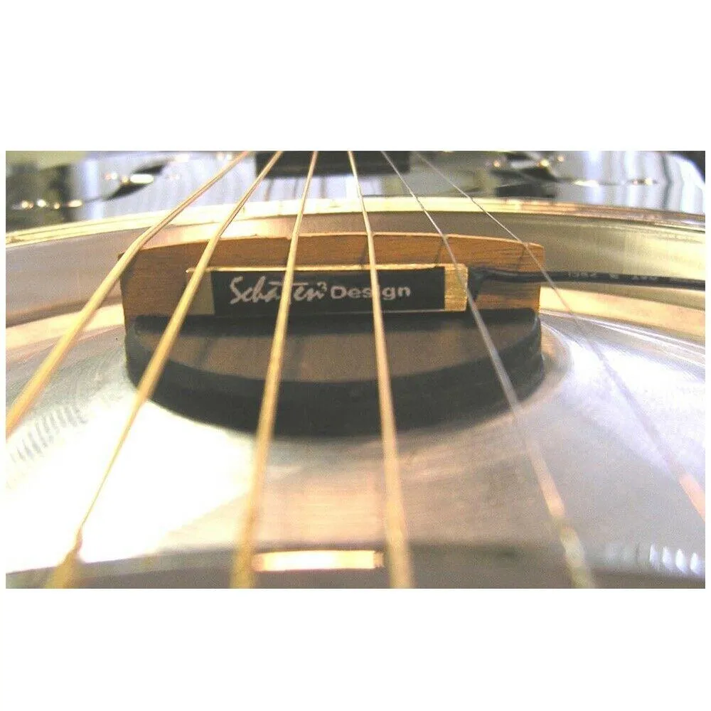 Schatten NR-2 PRO Biscuit Bridge Resonator Pickup w/MVC Jack, Volume control - Image 2