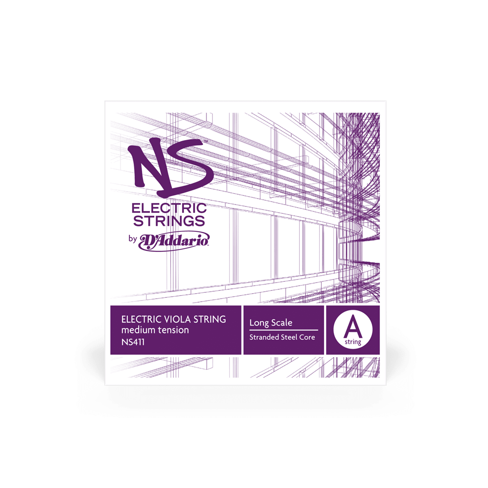 D'Addario NS Electric Viola Single A String, Long Scale, Medium Tension - Image 2