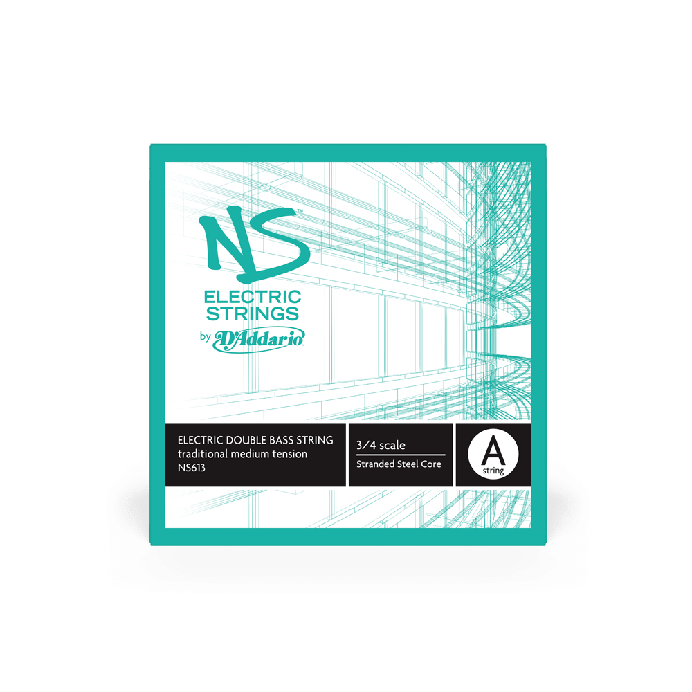 D'Addario NS Electric Traditional Bass Single A String, 3/4 Scale, Medium Tension - Image 2