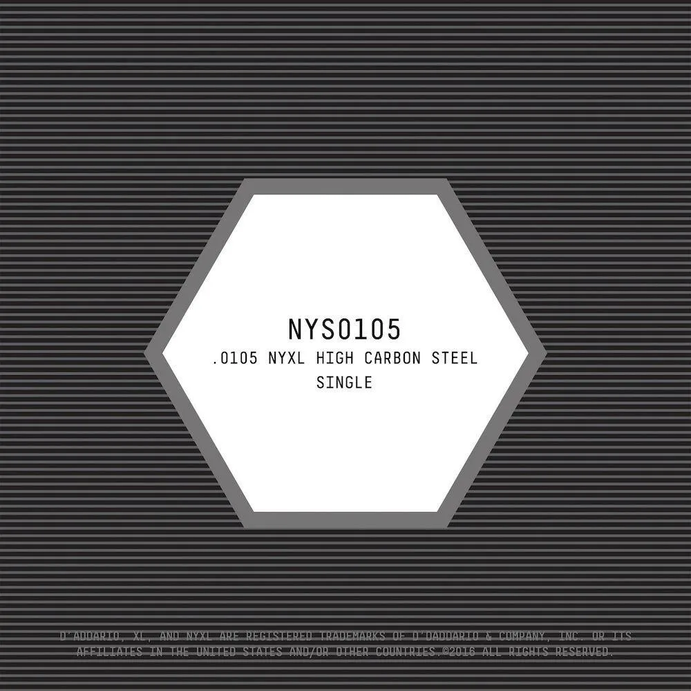 D'Addario NYS0105 Single Plain Steel Guitar String, .0105 - Image 2