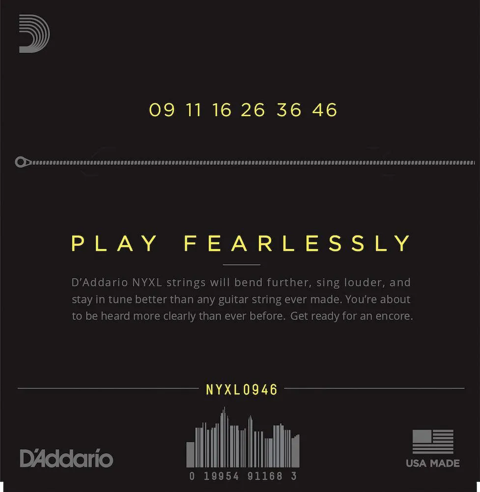 D'Addario NYXL0946 Nickel Wound Electric Guitar Strings 9 - 46 NYXL - Image 2