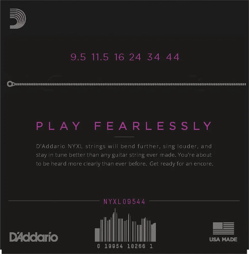 D'Addario NYXL Electric Guitar Strings, Super Light Plus, 9.5-44 - Image 2