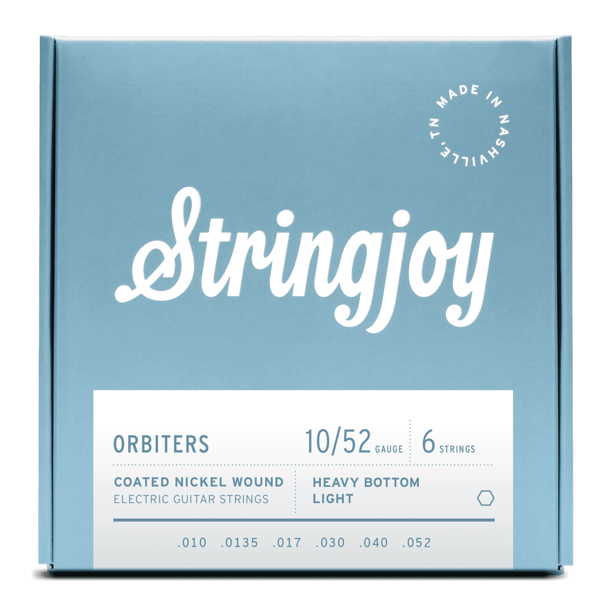 Stringjoy Orbiters | (10-52) Coated Nickel Wound Electric Guitar Strings 4 Sets - Image 2