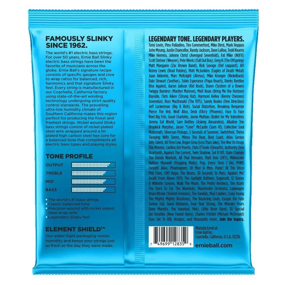 Ernie Ball Extra Slinky Nickel Wound Electric Bass String, 40-95 Gauge - Image 2