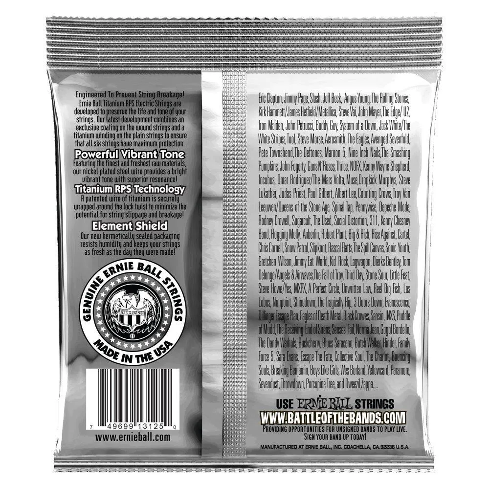 Ernie Ball Extra Slinky Coated Titanium RPS Electric Guitar String, 8-38 Gauge - Image 2