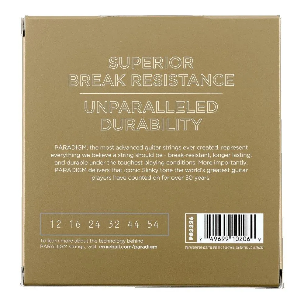 Ernie Ball Paradigm Medium Light 80/20 Bronze Acoustic Guitar Strings, 3 Pack - Image 2