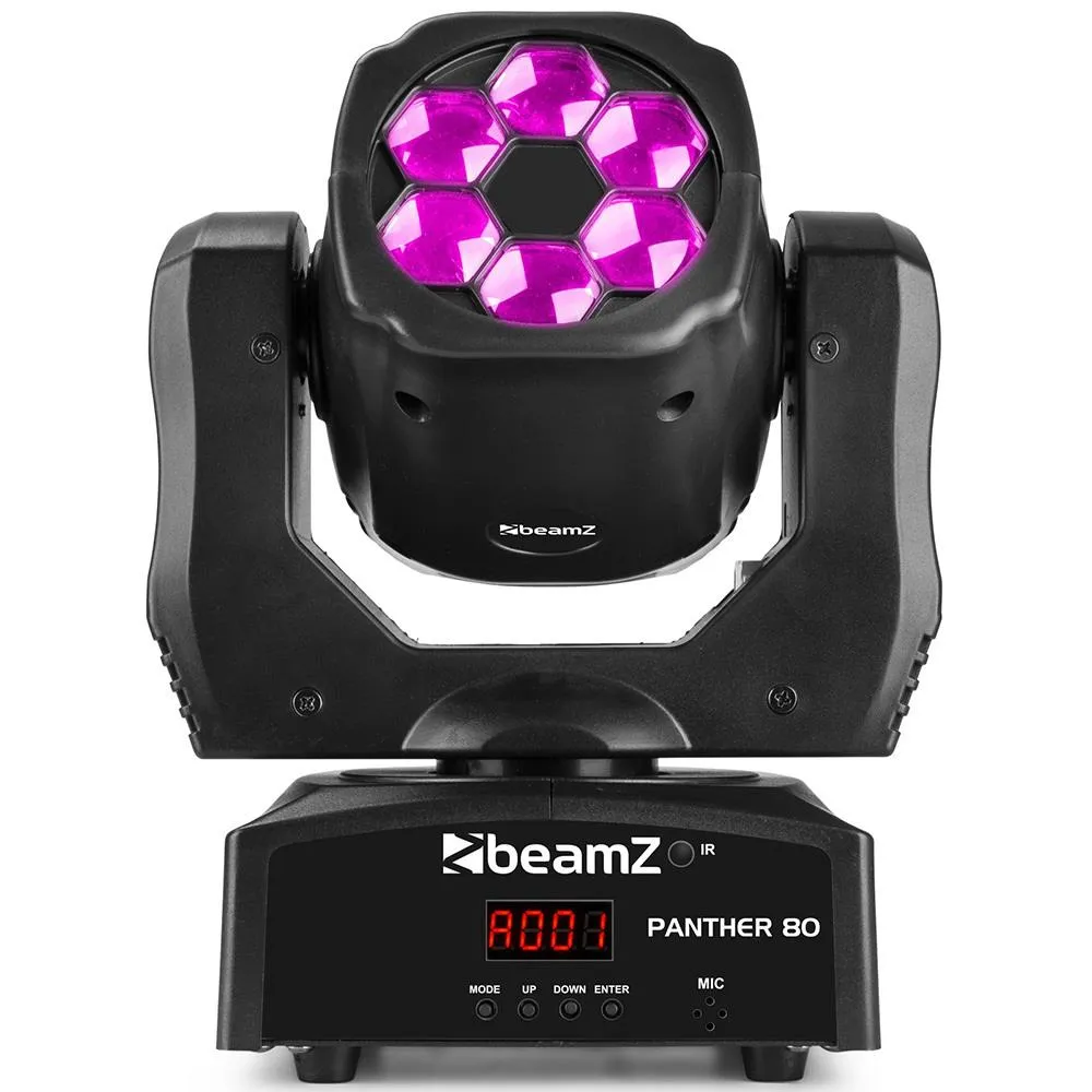 BeamZ Panther 80 LED Moving Head Effect with IRC - Image 2