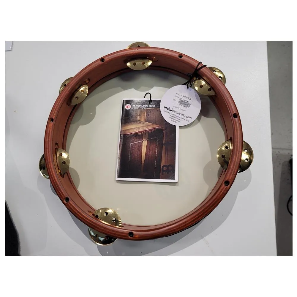 Meinl Percussion 12-Inch Rubber Wood Pandeiro / Vented Brass Jingle - Image 2