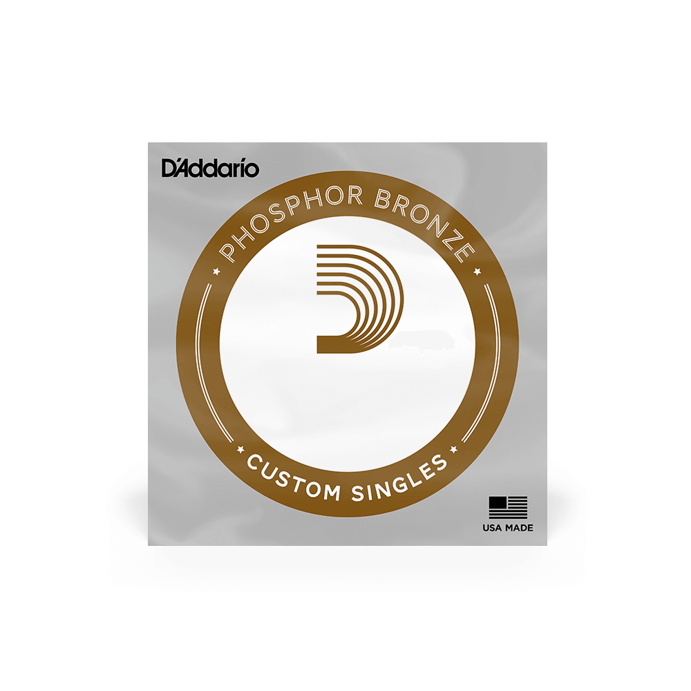 D'Addario PB049 Phosphor Bronze Wound Acoustic Guitar Single String, .049 - Image 2