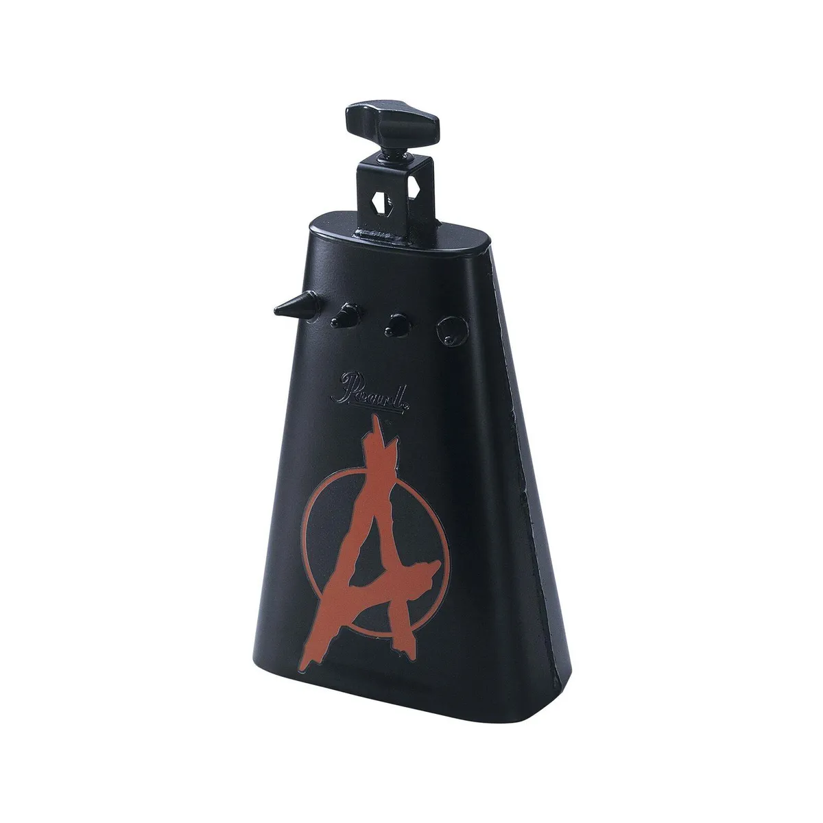 Pearl PCB-20 Anarchy Series Heavy Metal Cowbell Black Finish 10in - Image 2