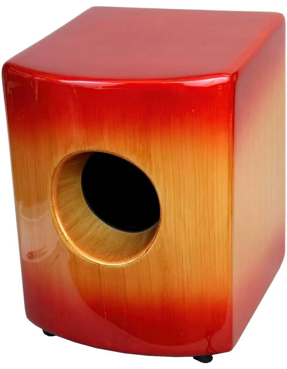 Pearl PCJ-650CG Fiberglass Shell Centigrade Cajon Mango Cherry Burst Finish - Image 2