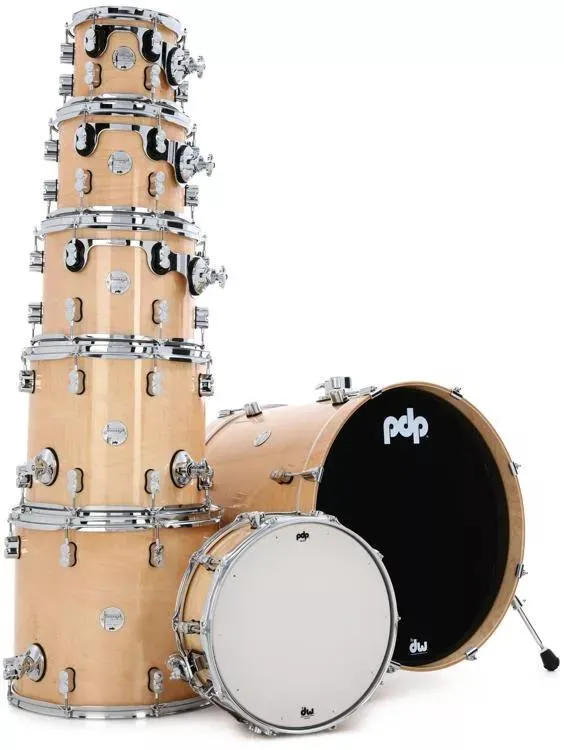 PDP Concept Maple Drum Kit 7-Piece - Natural Lacquer With Hardware - Image 2