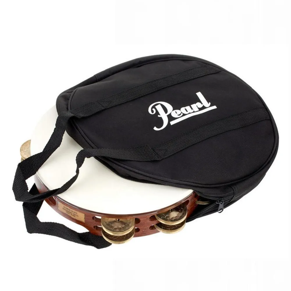 Pearl PETM-1018GS Tambourine Concert German Silver Jingles With Bag - Image 2