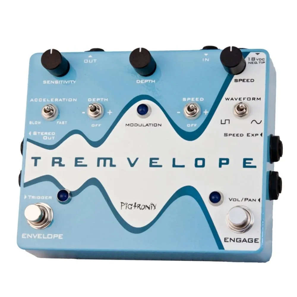Pigtronix Tremvelope Envelope Modulated Tremolo Guitar effects Pedal - Image 2