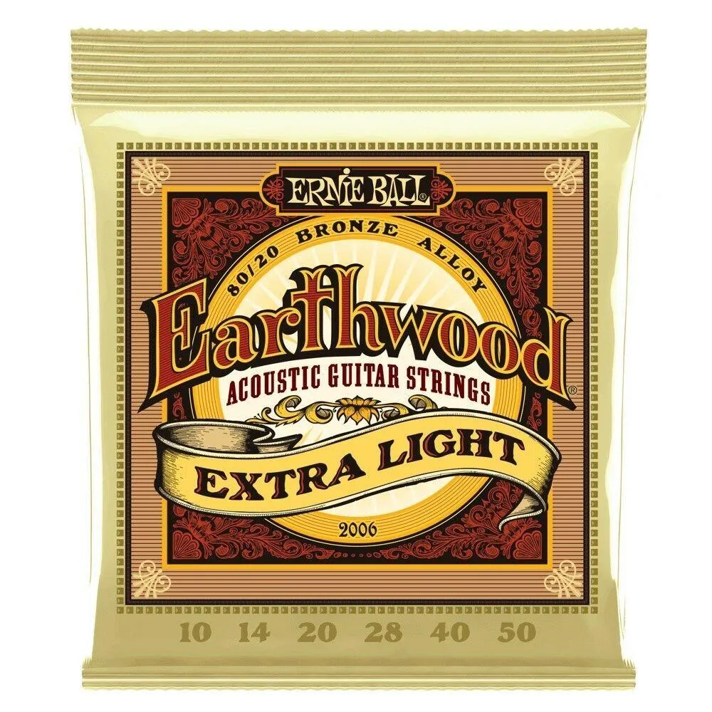 3 sets Ernie Ball 2006 80/20 Bronze Extra Light Acoustic Guitar Strings 10-50 - Image 2