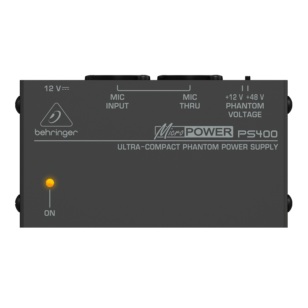 The Behringer Ultra-Compact Micropower PS400 Pre Amplifier Phantom Power Supply - Image 2