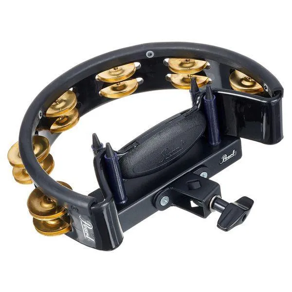 Pearl PTM-10GHX PTM Tambourine Gold Brass Jingles With Quick Mount Holder - Image 2