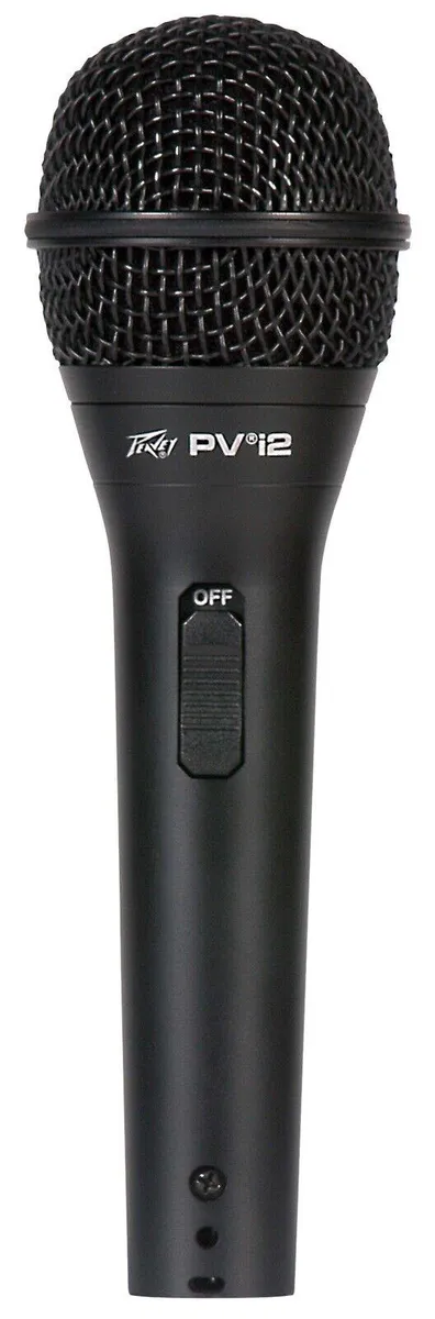 Peavey PVi2 Dynamic Cardioid Microphone Black with XLR Cable mic clip and bag - Image 2