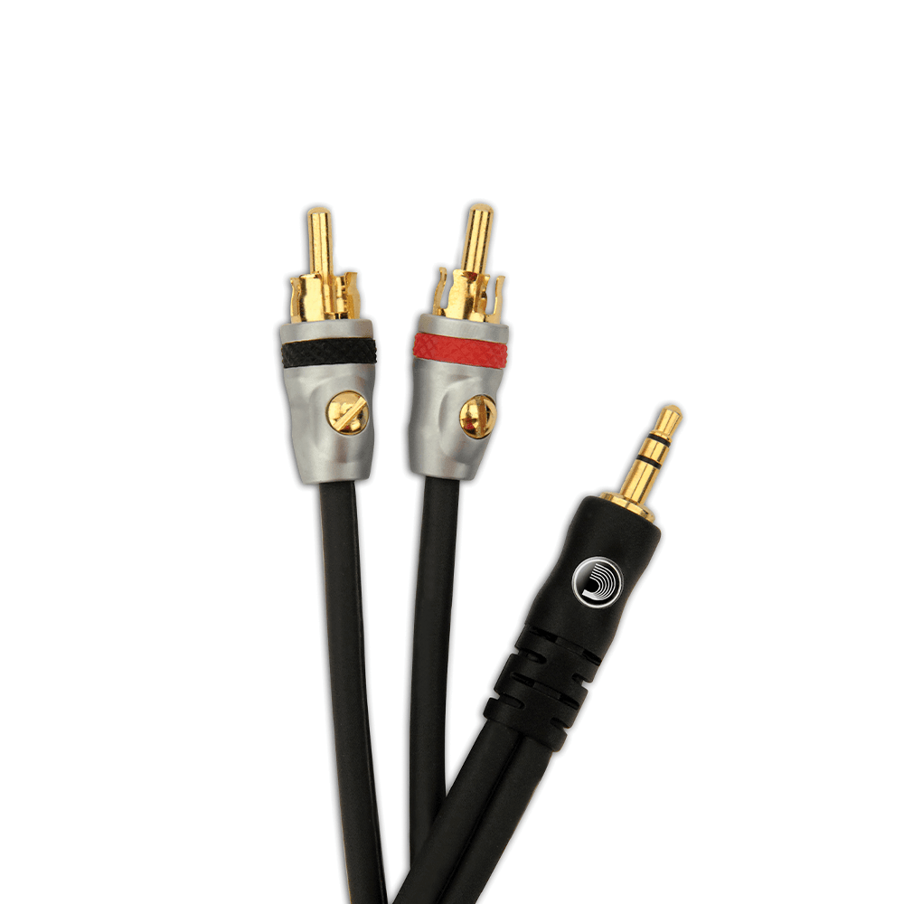 D'Addario Dual RCA to Stereo Mini Cable, 5 feet - Image 2