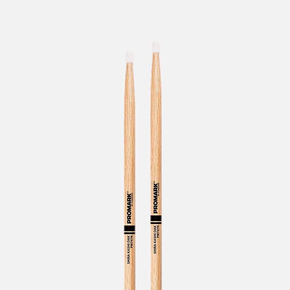 Promark Shira Kashi Oak 747 Nylon Tip drumstick - Image 2