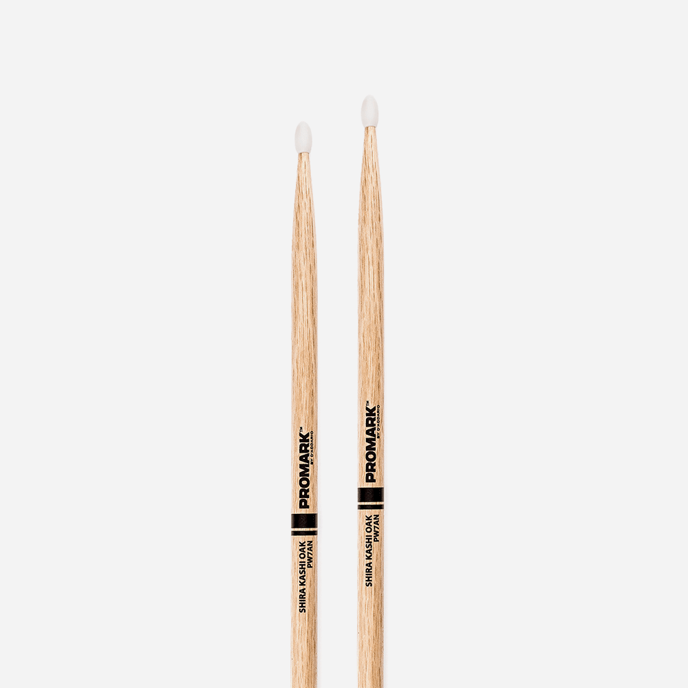 Promark Shira Kashi Oak 7A Nylon Tip drumstick - Image 2