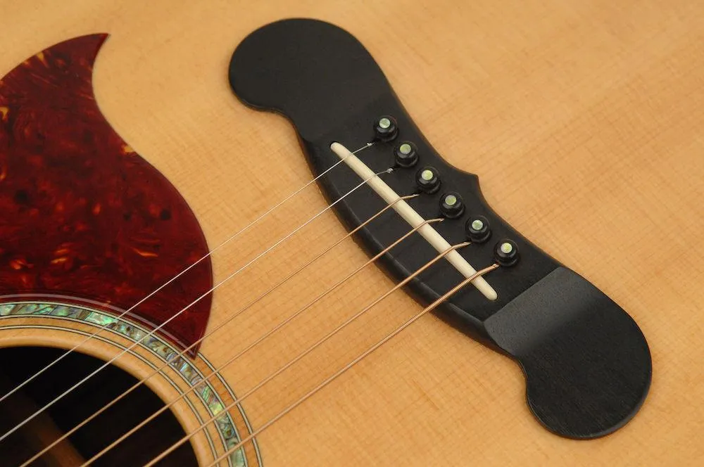D'Addario Ebony Bridge Pins with End Pin Set, Abalone Inlay - Image 2