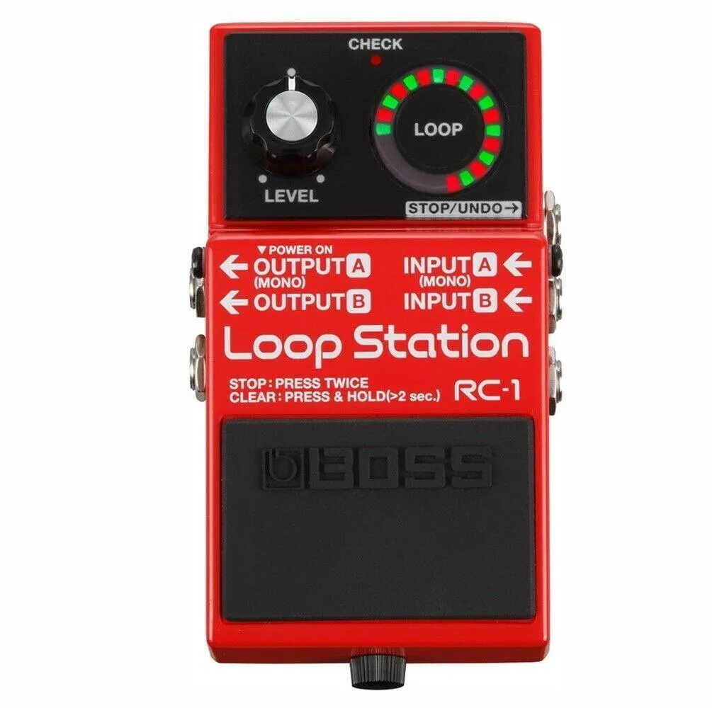 Boss RC-1 Loop Station Looper Guitar Effects Pedal with Instrument Cable - Image 2