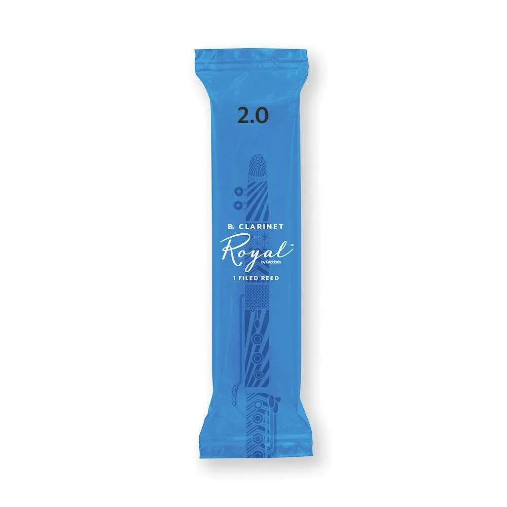 Royal by D'Addario Bb Clarinet Reeds, #2.0, 25-Count Single Reeds - Image 2