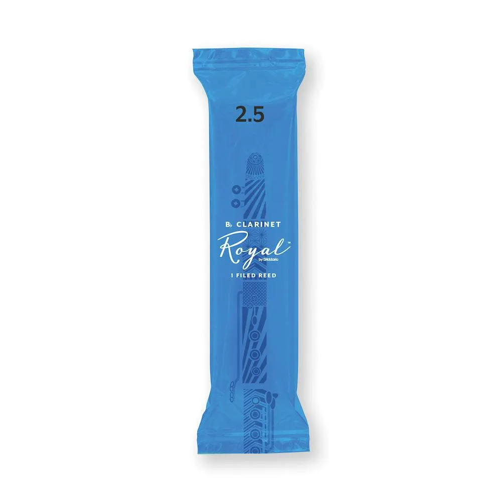 Royal by D'Addario Bb Clarinet Reeds, #2.5, 25-Count Single Reeds - Image 2