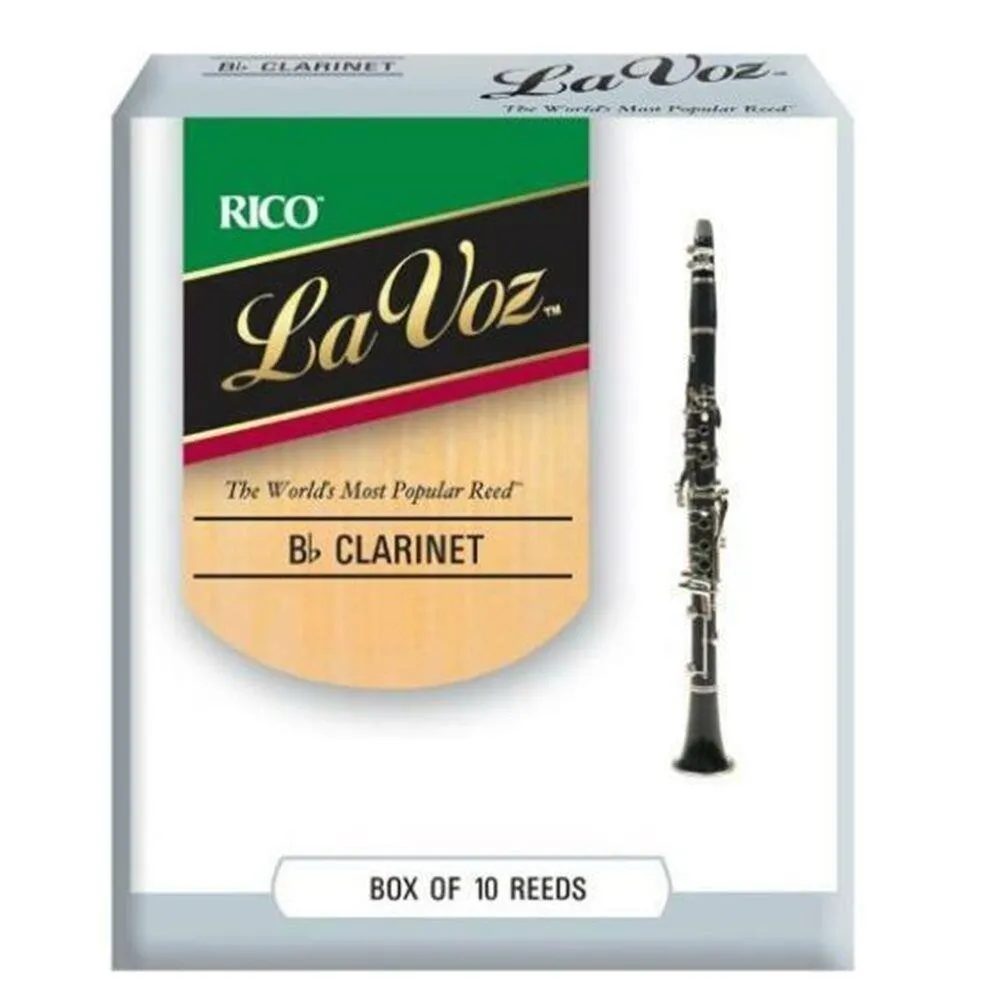 Rico Bb Clarinet Reeds, Medium, Strength 10-Reeds + Cork Grease - Image 2