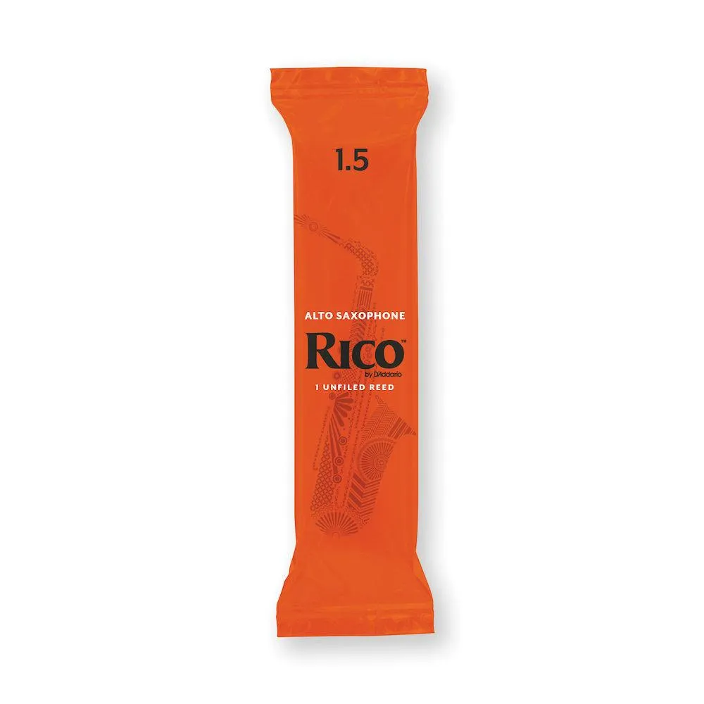 Rico by D'Addario Alto Saxophone Reeds, #1.5, 25-Count Single Reeds - Image 2
