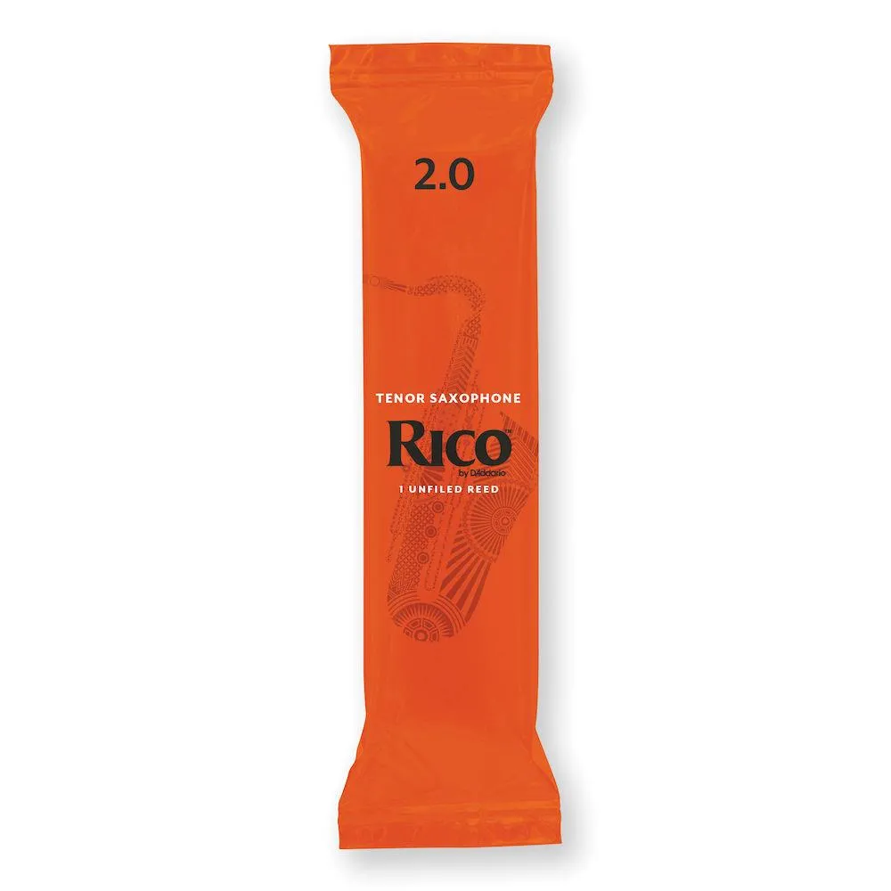 Rico by D'Addario Tenor Saxophone Reeds, #2.0, 25-Count Single Reeds - Image 2